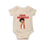 Jana Nayagan Fan Art Baby Romper - IVORY - New Born (Chest 14")