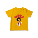 Jana Nayagan Fan Art T-SHIRT - CHROME YELLOW - 0-5 Months Old (Chest 17")