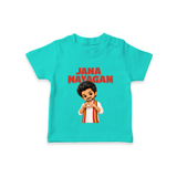 Jana Nayagan Fan Art T-SHIRT - TEAL - 0-5 Months Old (Chest 17")