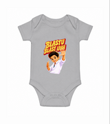 Blastu Blastuh Baby Fan Romper - GREY - New Born (Chest 14")