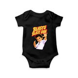 Blastu Blastuh Baby Fan Romper - BLACK - New Born (Chest 14")