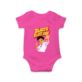Blastu Blastuh Baby Fan Romper - HOT PINK - New Born (Chest 14")