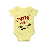 Joseph Vijay Baby baby Romper - PASTEL YELLOW - New Born (Chest 14")