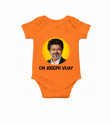 CM Joseph Vijay Infant Romper - ORANGE - New Born (Chest 14")
