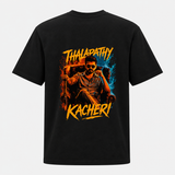 Thalapathy Kacheri Fan Edition Premium Backside T-Shirt