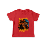 Thalapathy Kacheri Fan Edition T shirt - RED - 0-5 Months Old (Chest 17")