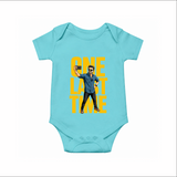 One Last Time Selfie Edition Baby Romper - Arctic Blue - New Born (Chest 14")