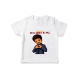 Thalapathy One Last Time Chibi T shirt - WHITE - 0-5 Months Old (Chest 17")
