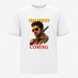 Thalapathy Coming One Last Time Frontside Adult T-Shirt