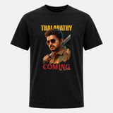 Thalapathy Coming One Last Time Frontside Adult T-Shirt