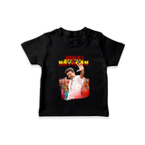 Jananayagan Celebration Portrait T shirt - BLACK - 0-5 Months Old (Chest 17")