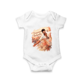 Thangamae Thalapathy Artistic Baby Romper - WHITE - New Born (Chest 14")