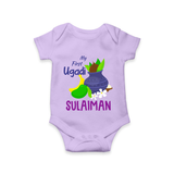 “My First Ugadi – Personalized Baby Romper Collection” - LILAC - New Born (Chest 14")