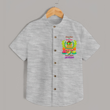 A Sweet Start to a Bright Year – Personalized Ugadi Shirt - GREY - 0 - 6 Months Old (Chest 23")
