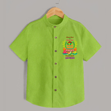 A Sweet Start to a Bright Year – Personalized Ugadi Shirt - LIME GREEN - 0 - 6 Months Old (Chest 23")