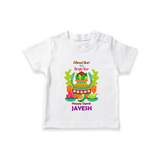 A Sweet Start to a Bright Year – Personalized Ugadi T-shirt - WHITE - 0-5 Months Old (Chest 17")