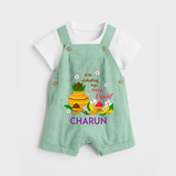 Let the Celebrations Begin – Happy Ugadi Dungaree - MINT GREEN - 0 - 5 Months Old (Chest 18")