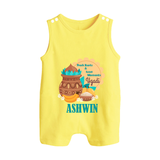 Fresh Starts & Sweet Moments Ugadi Romper Suit - PASTEL YELLOW - 0 - 5 Months Old (Chest 18")