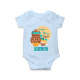 Fresh Starts & Sweet Moments Ugadi Romper - BABY BLUE - New Born (Chest 14")
