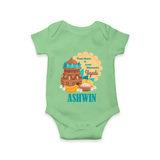 Fresh Starts & Sweet Moments Ugadi Romper - GREEN - New Born (Chest 14")
