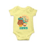 Fresh Starts & Sweet Moments Ugadi Romper - PASTEL YELLOW - New Born (Chest 14")