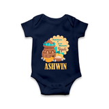 Fresh Starts & Sweet Moments Ugadi Romper - NAVY BLUE - New Born (Chest 14")