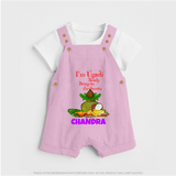 I’m Ugadi Ready – Bring on the Sweets Dungaree - BABY PINK - 0 - 5 Months Old (Chest 18")
