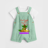 I’m Ugadi Ready – Bring on the Sweets Dungaree - MINT GREEN - 0 - 5 Months Old (Chest 18")