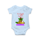I’m Ugadi Ready – Bring on the Sweets Baby Romper - BABY BLUE - New Born (Chest 14")