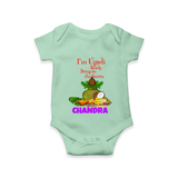 I’m Ugadi Ready – Bring on the Sweets Baby Romper - MINT GREEN - New Born (Chest 14")