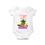 I’m Ugadi Ready – Bring on the Sweets Baby Romper - WHITE - New Born (Chest 14")