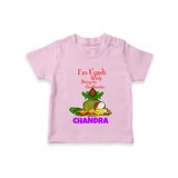 I’m Ugadi Ready – Bring on the Sweets T-shirt - BABY PINK - 0-5 Months Old (Chest 17")