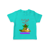 I’m Ugadi Ready – Bring on the Sweets T-shirt - TEAL - 0-5 Months Old (Chest 17")
