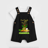 I’m Ugadi Ready – Bring on the Sweets Dungaree - BLACK - 0 - 5 Months Old (Chest 18")