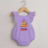 Let the Celebrations Begin – Ugadi RomperFrock - LILAC - 0 - 3 Months Old (Chest 19")