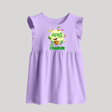 Ugadi Shubhakankshalu Telugu Kids Baby Frock - LILAC - 0 - 3 Months Old (Chest 17")