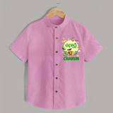 Ugadi Shubhakankshalu Telugu Kids Shirt - BABY PINK - 0 - 6 Months Old (Chest 23")