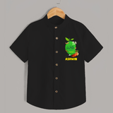 Telugu Ugadi Wishes Kids Shirt with Name - BLACK - 0 - 6 Months Old (Chest 23")