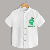 Happy Ugadi Classic Personalized Kids Shirt - WHITE - 0 - 6 Months Old (Chest 23")