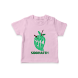 Happy Ugadi Classic Personalized Kids T-Shirt - BABY PINK - 0-5 Months Old (Chest 17")