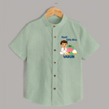 Ugadi Little King Personalized Kids Shirt - MINT GREEN - 0 - 6 Months Old (Chest 23")
