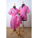 "Tropical Blossom Cotton Family Outfit Set"