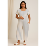 Blue Stripe Cotton Customised Maternity Wear