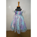 Mother & Daughter Pastel Ombre Embroidered Partywear Set | Twinning Satin Lehenga & Gown