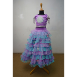 Lavender & Aqua Mermaid-Themed Family Outfit Set – Women & Girls Matching Party Wear