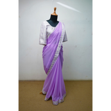 Lavender Family Matching Ethnic Outfit Set – Saree, Kurta & Kids Dress | Festive & Wedding Wear