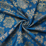 Pacific Blue & Gold Baby Dhoti Romper – Traditional Festive Outfit