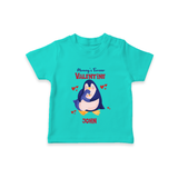 Mommy's Forever - Valentine's Day Themed Customized T-Shirt For Kids - TEAL - 0-5 Months Old (Chest 17")