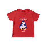 Mommy's Forever - Valentine's Day Themed Customized T-Shirt For Kids - RED - 0-5 Months Old (Chest 17")