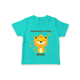 Charming Like A Prince - Valentine's Day Themed Customized T-Shirt For Kids - TEAL - 0-5 Months Old (Chest 17")